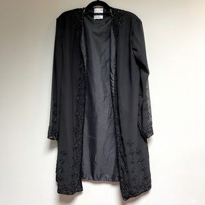 Life & Style pure silk robe styled jacket Large